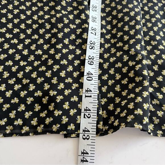 Orla Kiely RARE chiffon clover shamrock ditsy  print midi dress size 6 - Picture 11 of 14